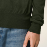 ami Tonal Adc Wool Silk Sweater – Loden