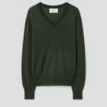 ami Tonal Adc Wool Silk Sweater – Loden