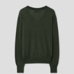 ami Tonal Adc Wool Silk Sweater – Loden