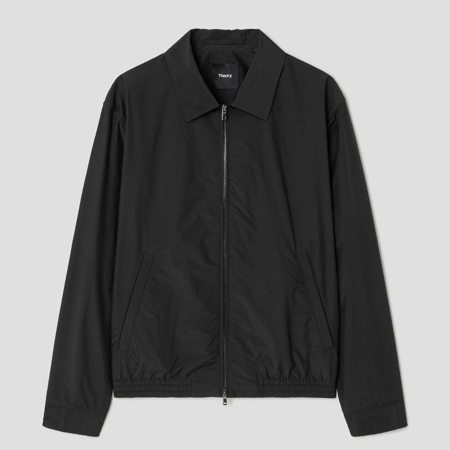 Theory Men Soft Lawn Zip Bluson - Black