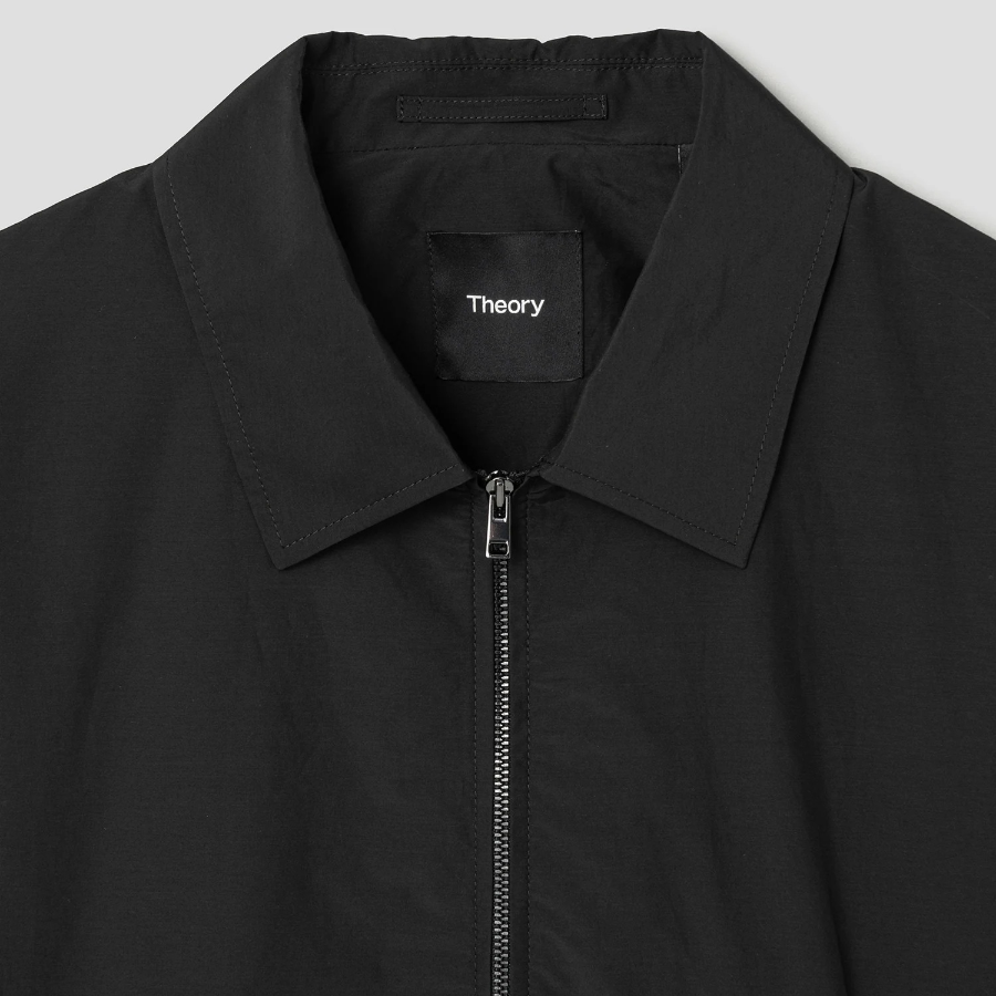 Theory Men Soft Lawn Zip Bluson - Black