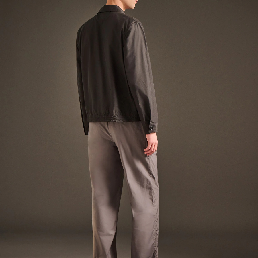 Theory Men Soft Lawn Zip Bluson - Black