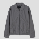 Theory Men Soft Lawn Zip Bluson - Carbon