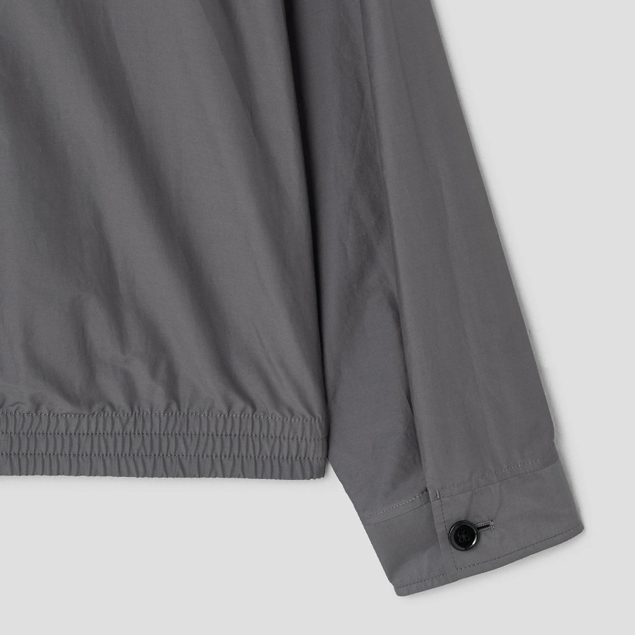 Theory Men Soft Lawn Zip Bluson - Carbon