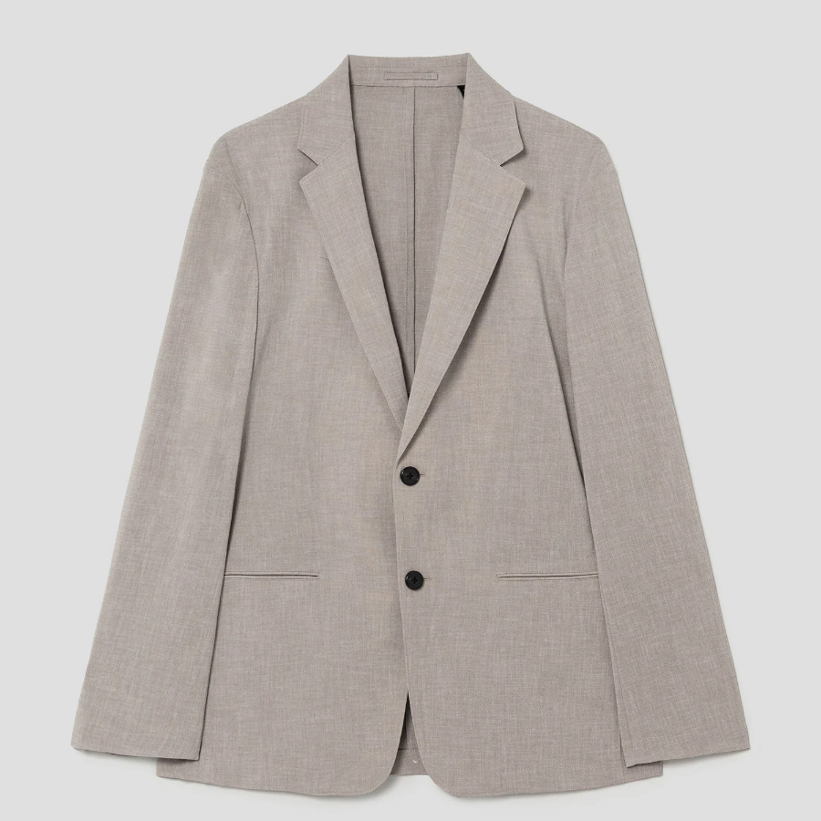 Theory Men Perform Suit Clinton Jacket - Earl Grey Melange