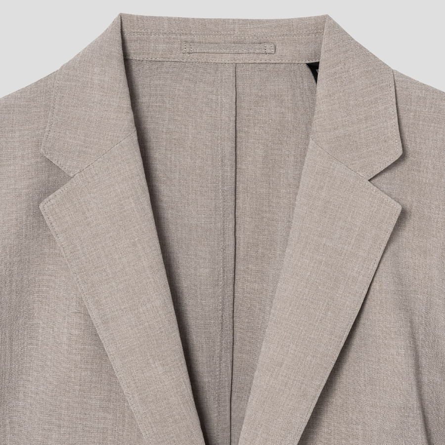 Theory Men Perform Suit Clinton Jacket - Earl Grey Melange