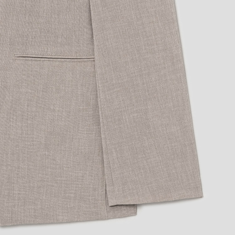 Theory Men Perform Suit Clinton Jacket - Earl Grey Melange