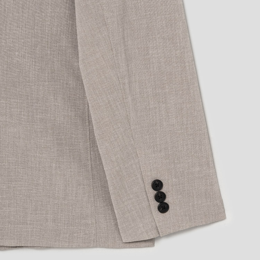 Theory Men Perform Suit Clinton Jacket - Earl Grey Melange