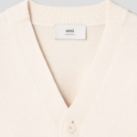 ami Ami Embroidered Cardigan – Cream