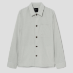 Theory Men Good Crunch Overshirt Jacket - Light Greenstone