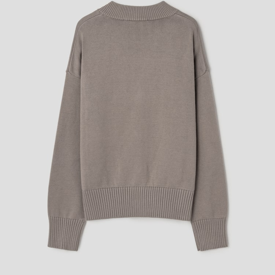 ami Ami Embroidered Cardigan – Ash