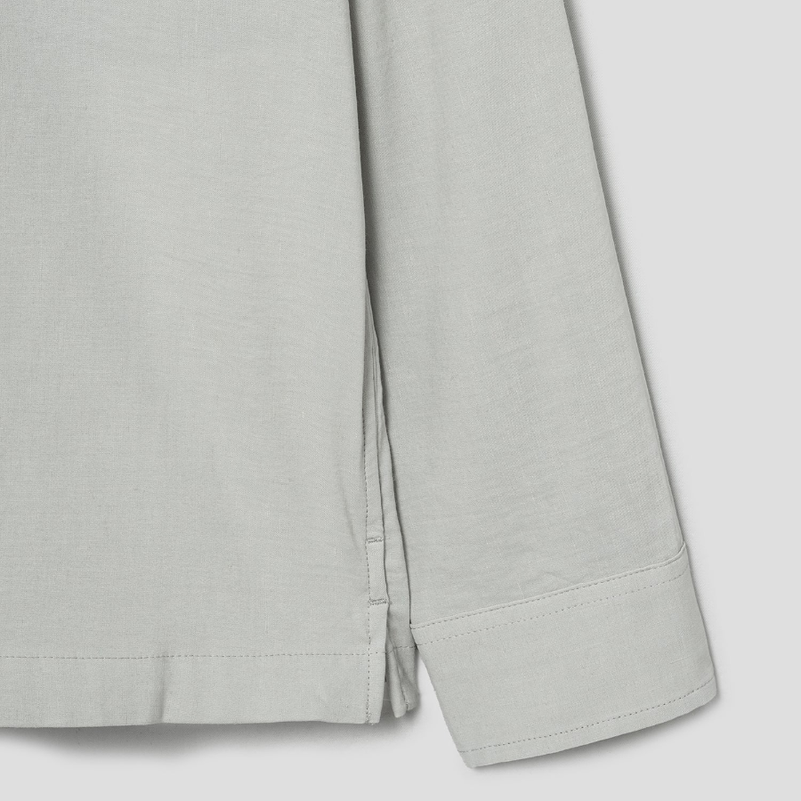 Theory Men Good Crunch Overshirt Jacket - Light Greenstone