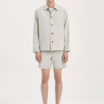 Theory Men Good Crunch Overshirt Jacket - Light Greenstone