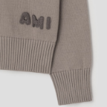 ami Ami Embroidered Cardigan – Ash