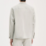 Theory Men Good Crunch Overshirt Jacket - Light Greenstone