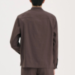 Theory Men Good Crunch Overshirt Jacket - Dark Mocha