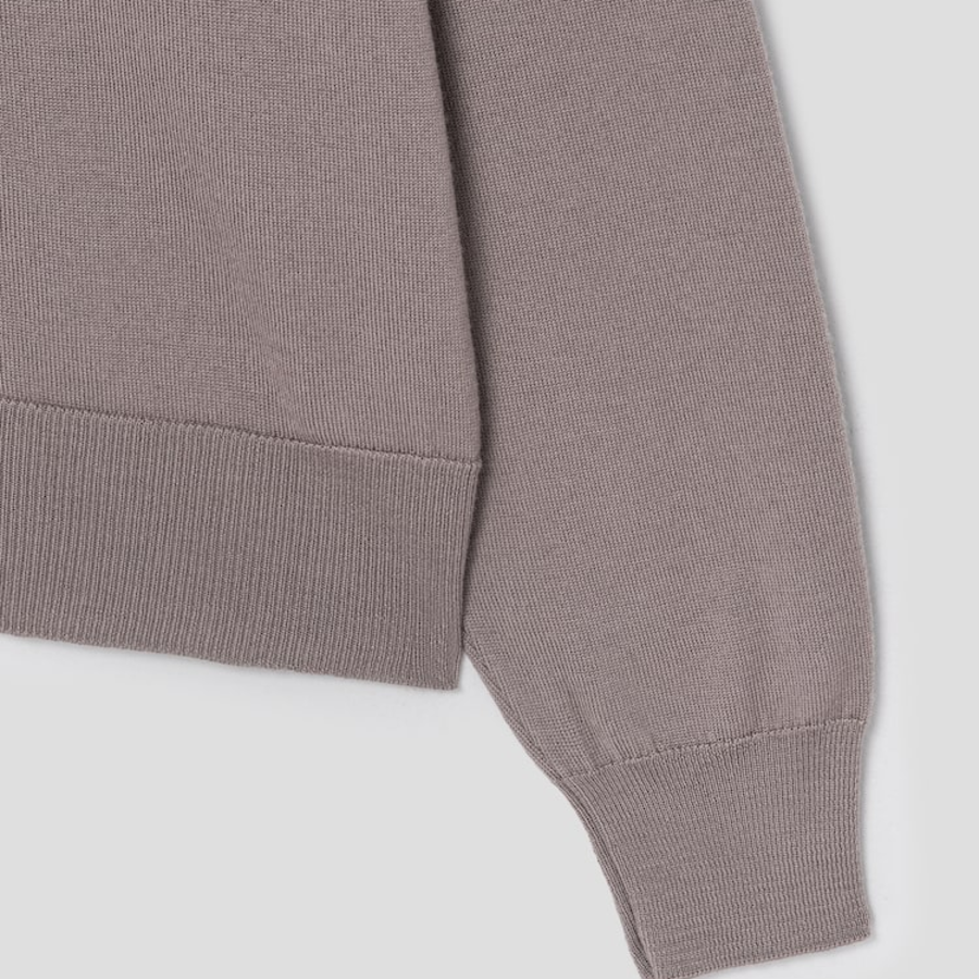 ami Off White Adc Polo Cardigan – Ash