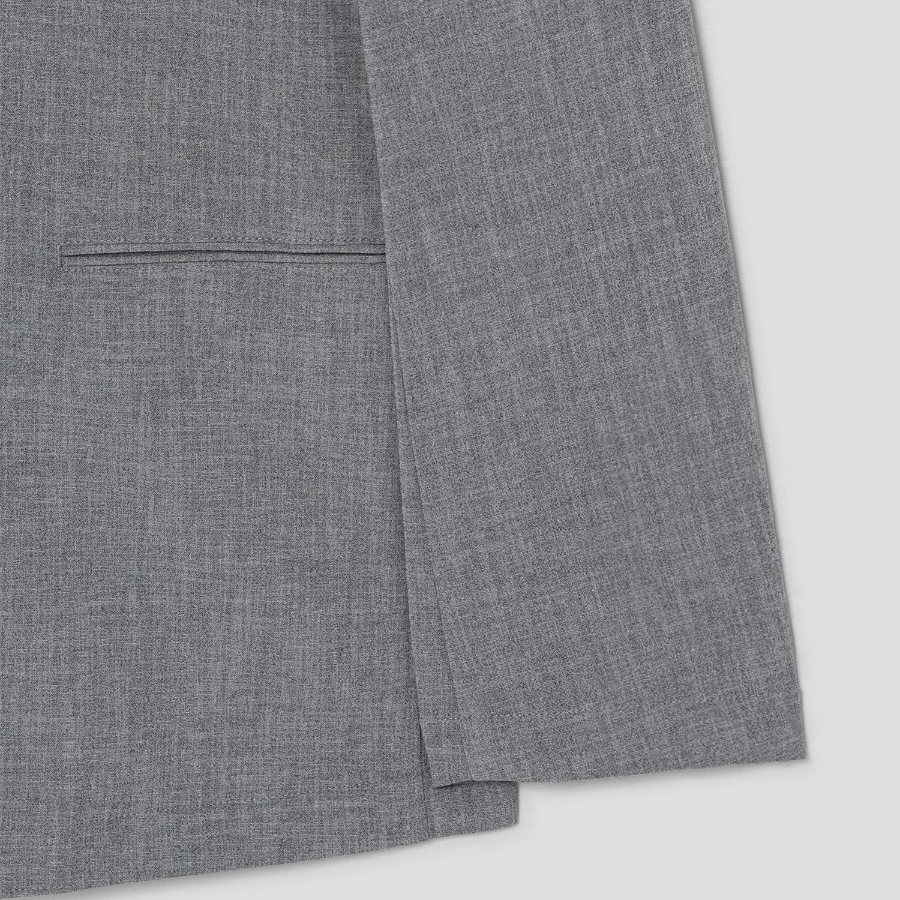 Theory Men Perform Suit Clinton Jacket - Medium Grey Melange