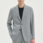 Theory Men Perform Suit Clinton Jacket - Medium Grey Melange