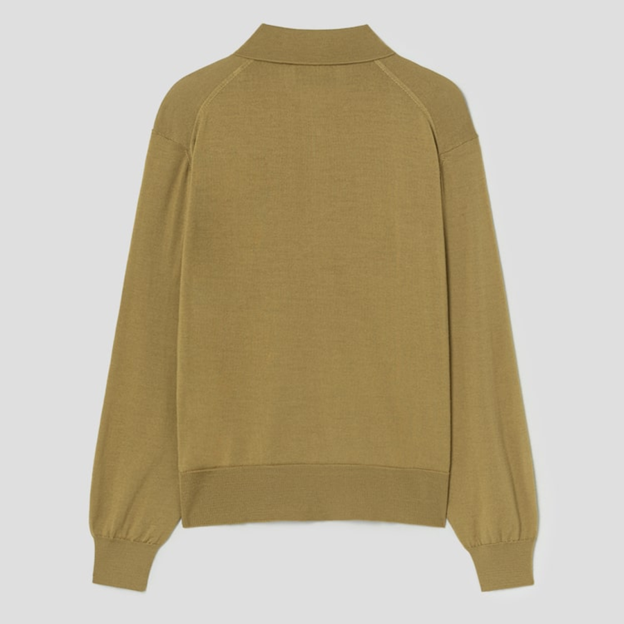 ami Off White Adc Polo Cardigan – Havana