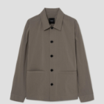 Theory Men Perform Poplin Chore Jacket - Walnut