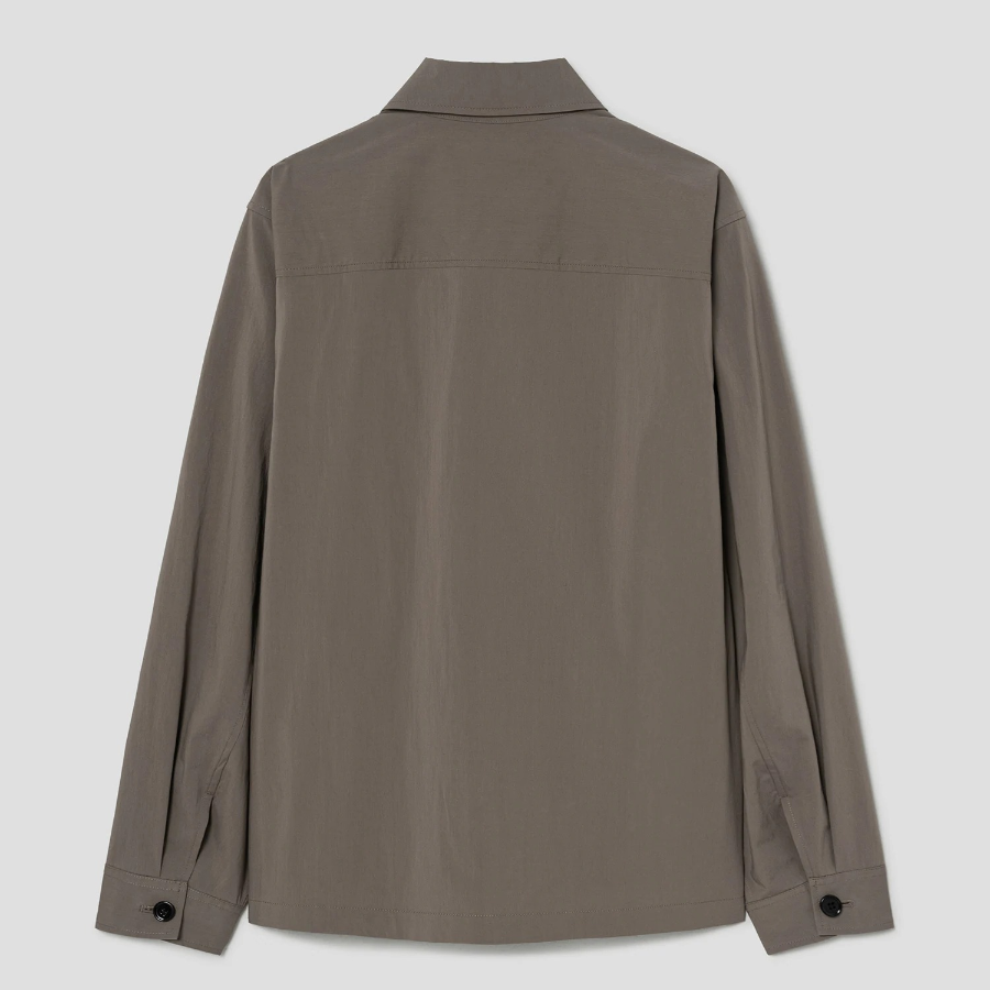 Theory Men Perform Poplin Chore Jacket - Walnut