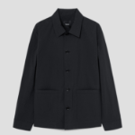 Theory Men Perform Poplin Chore Jacket - Black
