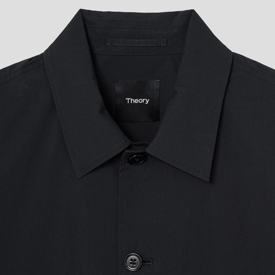 Theory Men Perform Poplin Chore Jacket - Black