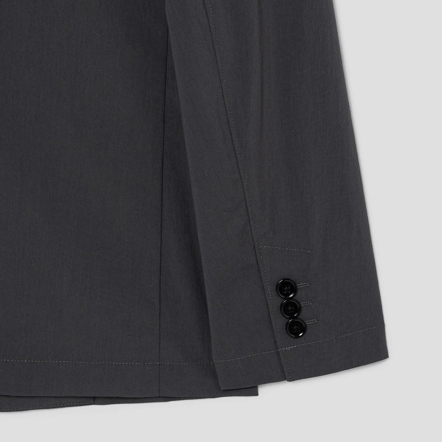 Theory Men Perform Poplin Clinton Jacket - Dark Grey