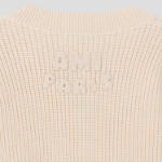 ami Adc Croche Ribbed V Neck Sweater – Cream