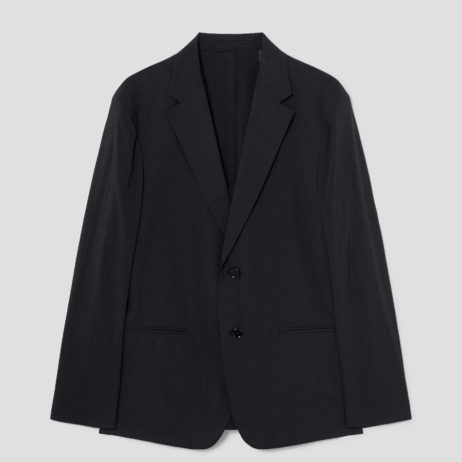 Theory Men Perform Poplin Clinton Jacket - Black