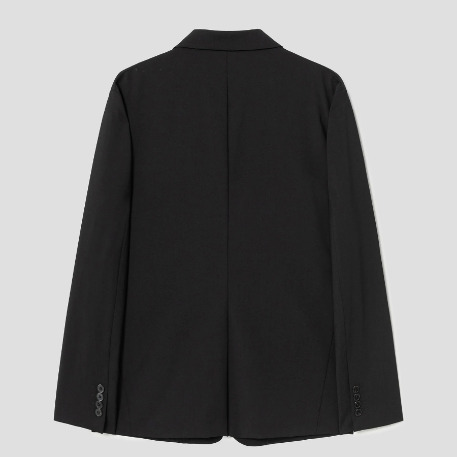 Theory Men Motion Wool Boxy Blazer Jacket - Black