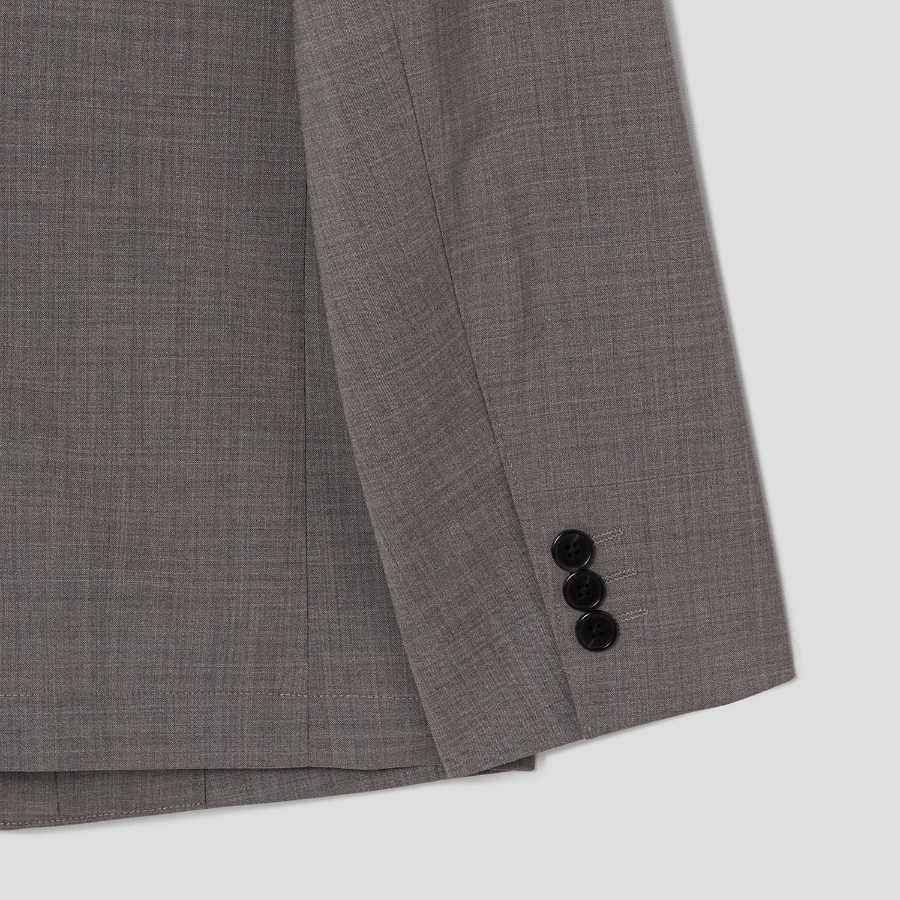 Theory Men Motion Wool Clinton Jacket - Walnut Melange