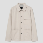 Theory Men Canvas Stretch Utility Coat - Sand