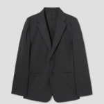 Theory Men Motion Wool Clinton Jacket - Charcoal Melange