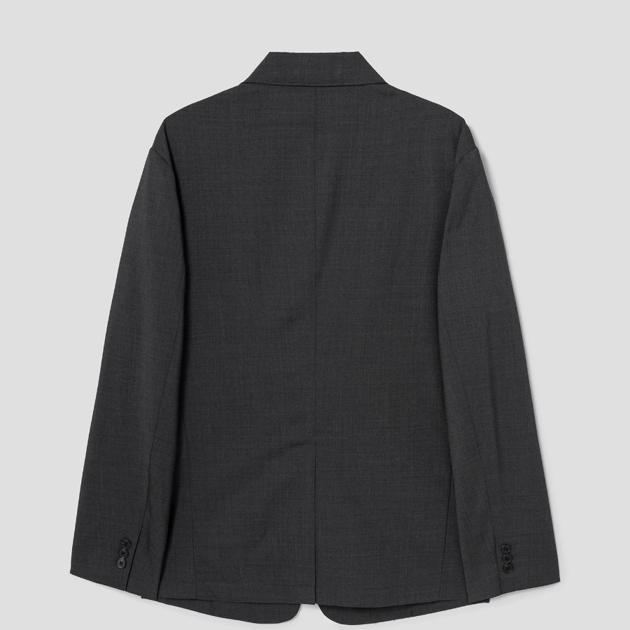 Theory Men Motion Wool Clinton Jacket - Charcoal Melange