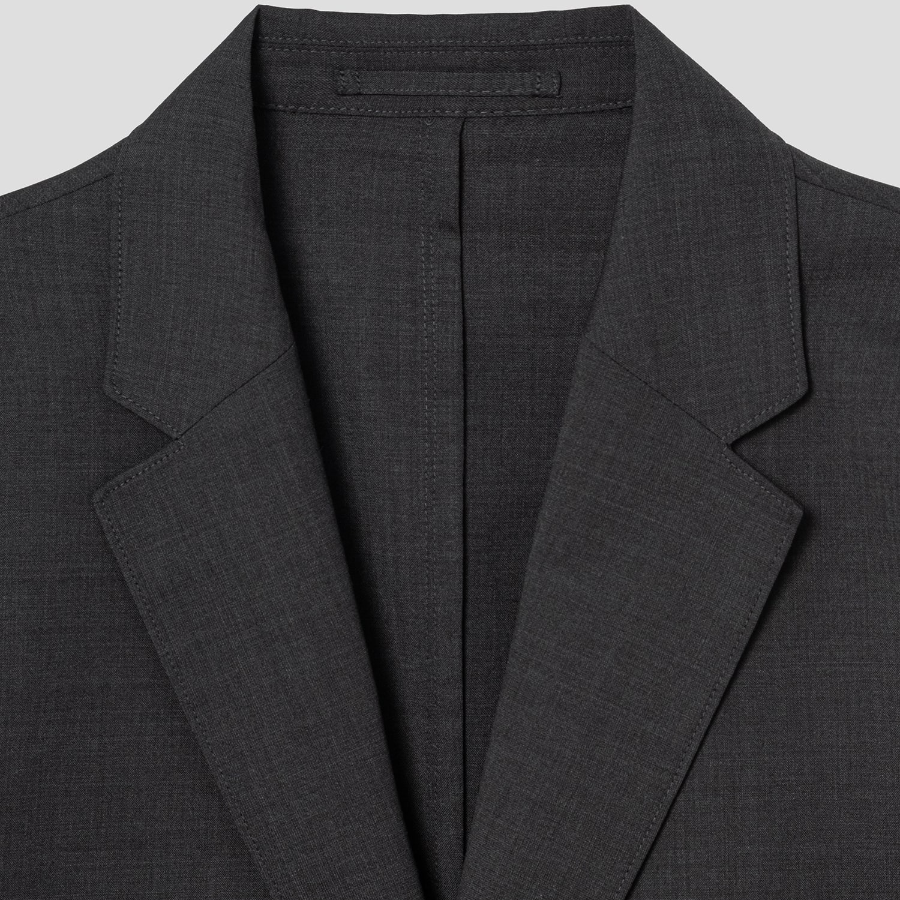 Theory Men Motion Wool Clinton Jacket - Charcoal Melange
