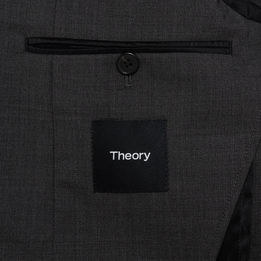 Theory Men Motion Wool Clinton Jacket - Charcoal Melange