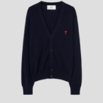 ami Red Adc Cardigan – Night Blue
