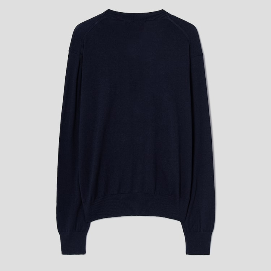 ami Red Adc Cardigan – Night Blue