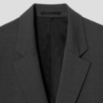 Theory Men Motion Wool Boxy Blazer Jacket - Charcoal Melange