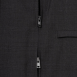 Theory Men Motion Wool Zip Overshirt Jacket - Charcoal Melange