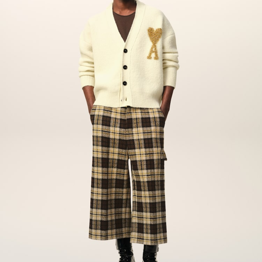 ami Gold Adc Cardigan – Off-White