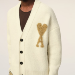 ami Gold Adc Cardigan – Off-White