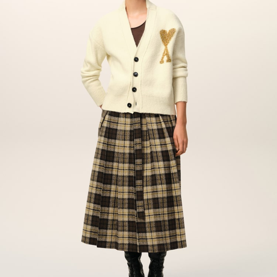 ami Gold Adc Cardigan – Off-White