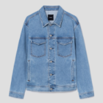 Theory Men Beryl Denim City Trucker Jacket - Super Light Wash