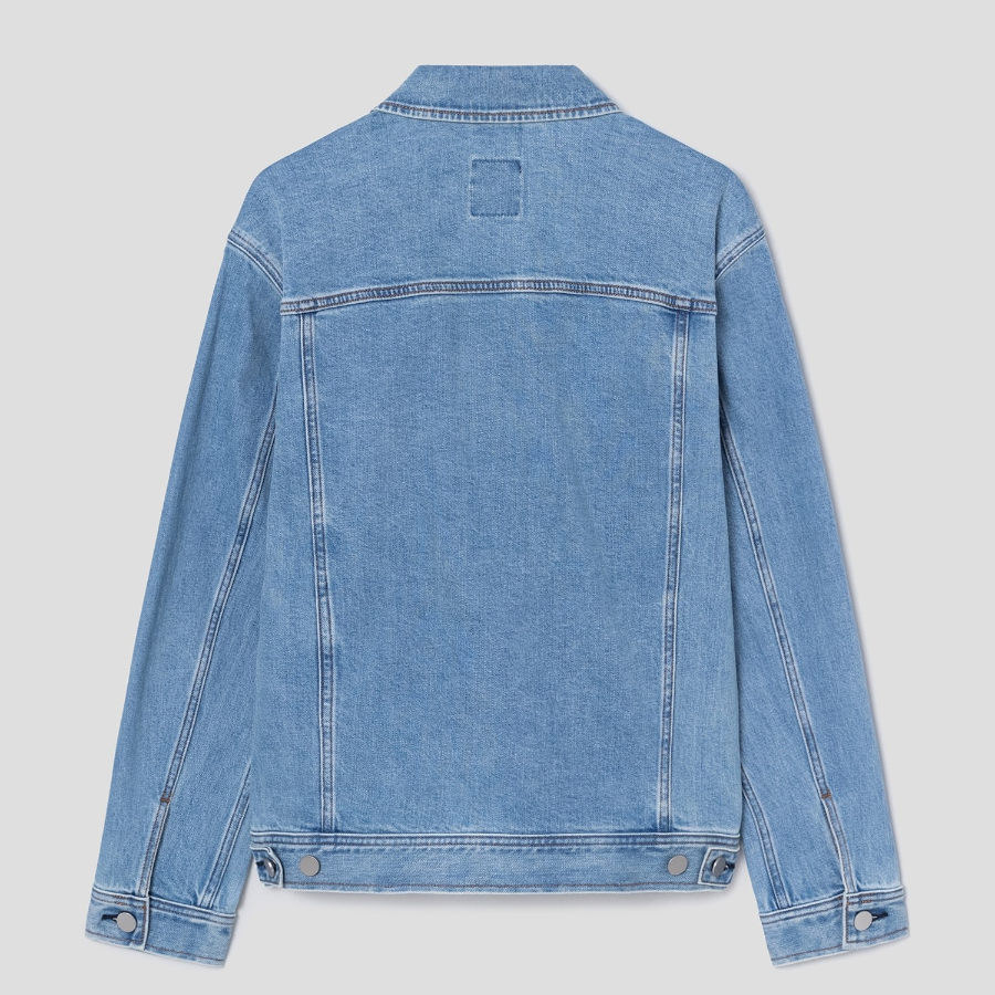 Theory Men Beryl Denim City Trucker Jacket - Super Light Wash
