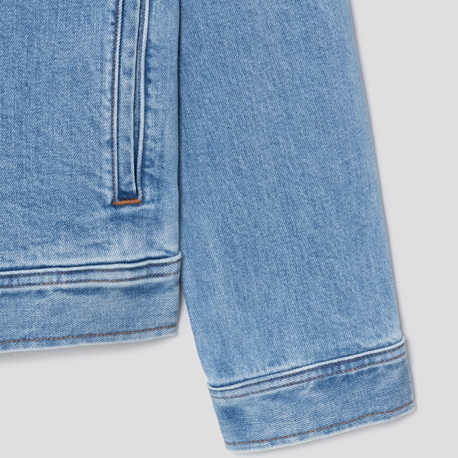 Theory Men Beryl Denim City Trucker Jacket - Super Light Wash