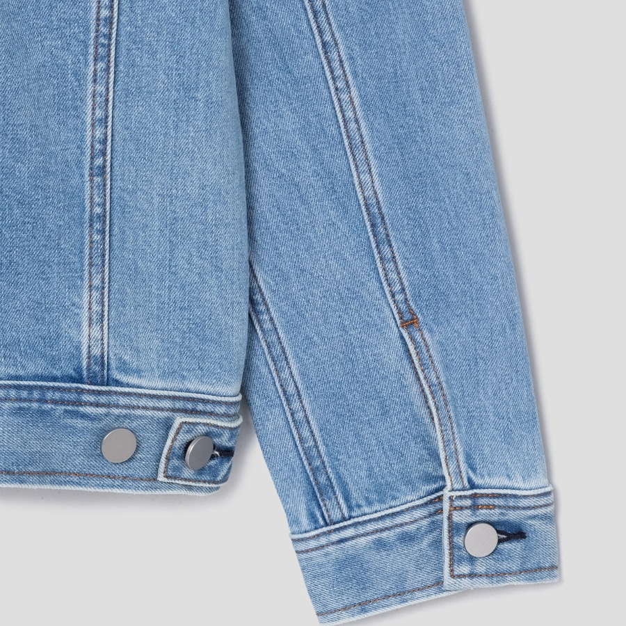 Theory Men Beryl Denim City Trucker Jacket - Super Light Wash