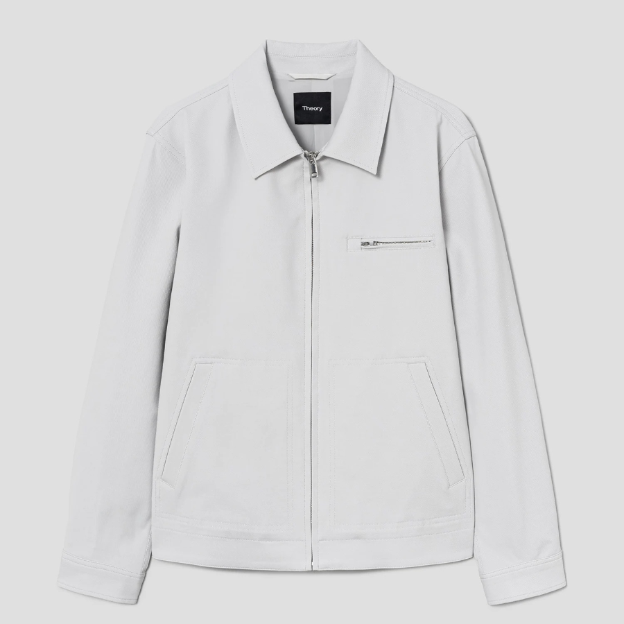 Theory Men Neoteric Twill Workwear Jacket - Fog